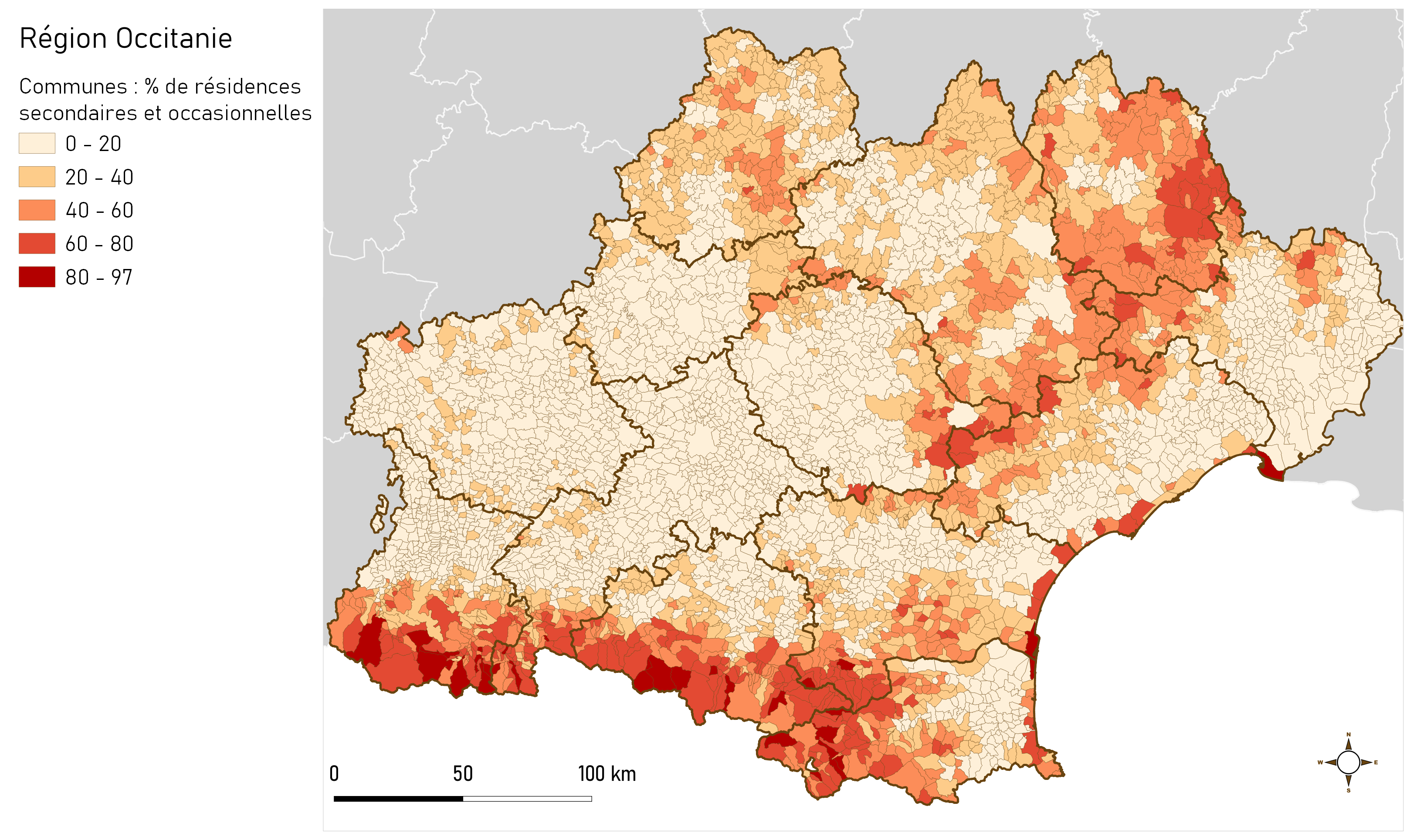 Occitanie Pourcentage Résidences Secondaires